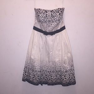 Black and White Sleeveless Dress